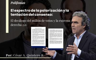 El espectro de la polarización y la tentación del consenso: el decálogo del millón de votos y la alegoría de los extremos